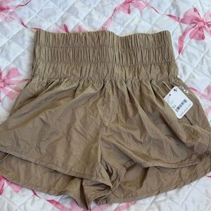 FP Movement by Free People High-Waisted Tan Shorts